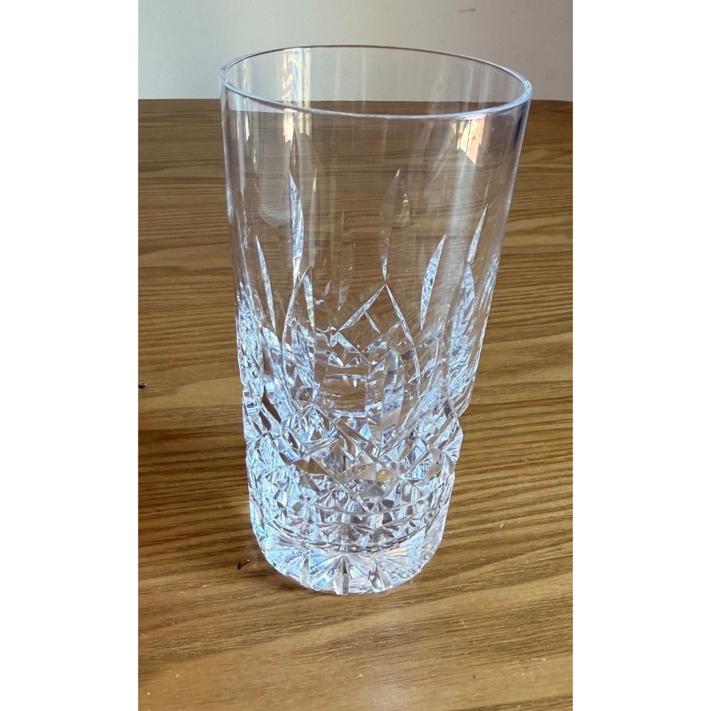 Waterford Lismore Gin Journeys Highball Glass Crystal Tumbler 5.5" Signed